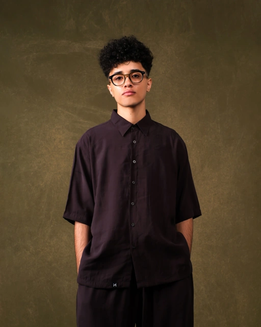 Image of Fajraa SS Shirt Man - Raven