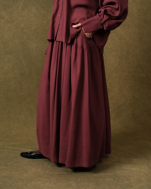Image of Fajraa Skirt - Russet