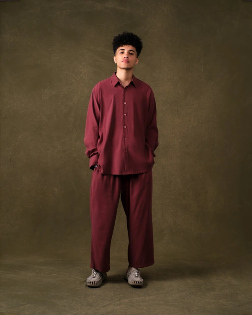 Image of Fajraa LS Shirt Man - Russet