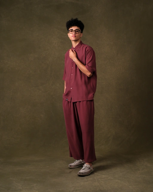 Image of Fajraa SS Shirt Man - Russet