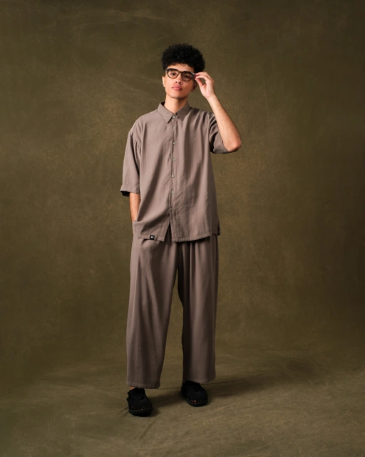 Image of Fajraa Pants - Rustic Taupe