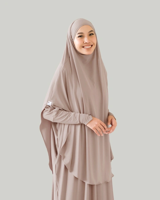 Image of French Khimar Rawda - Soft Blush