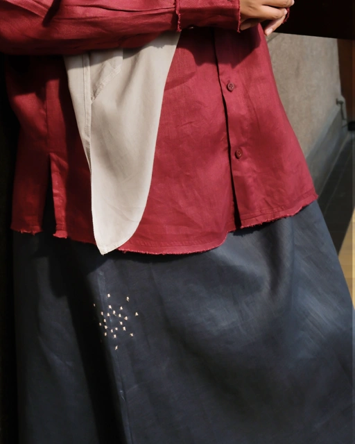 Image of Suri Linen Skirt x Jalma - Wild Water 
