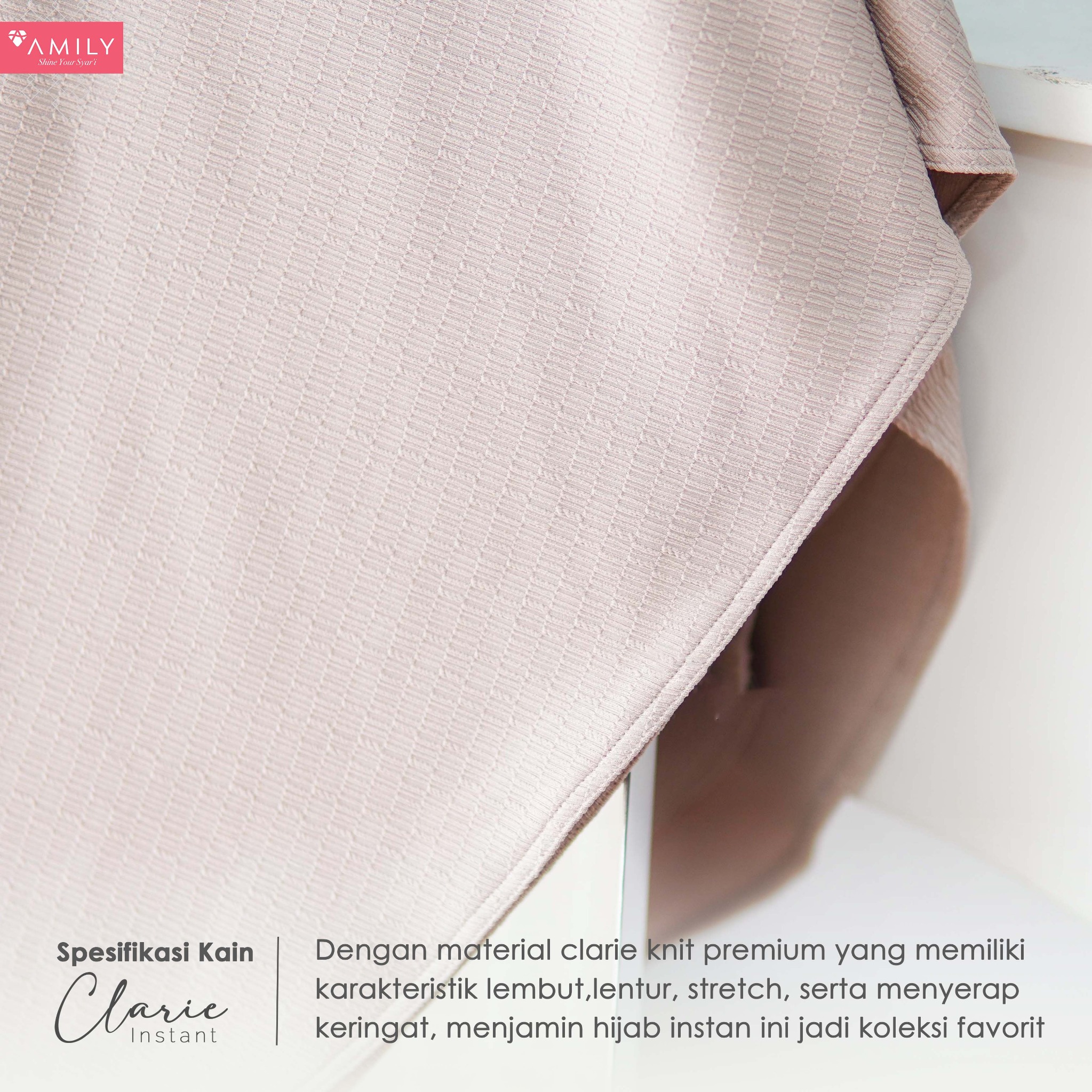 Amily - Clarie Hijab Instan Jilbab Bergo Terbaru