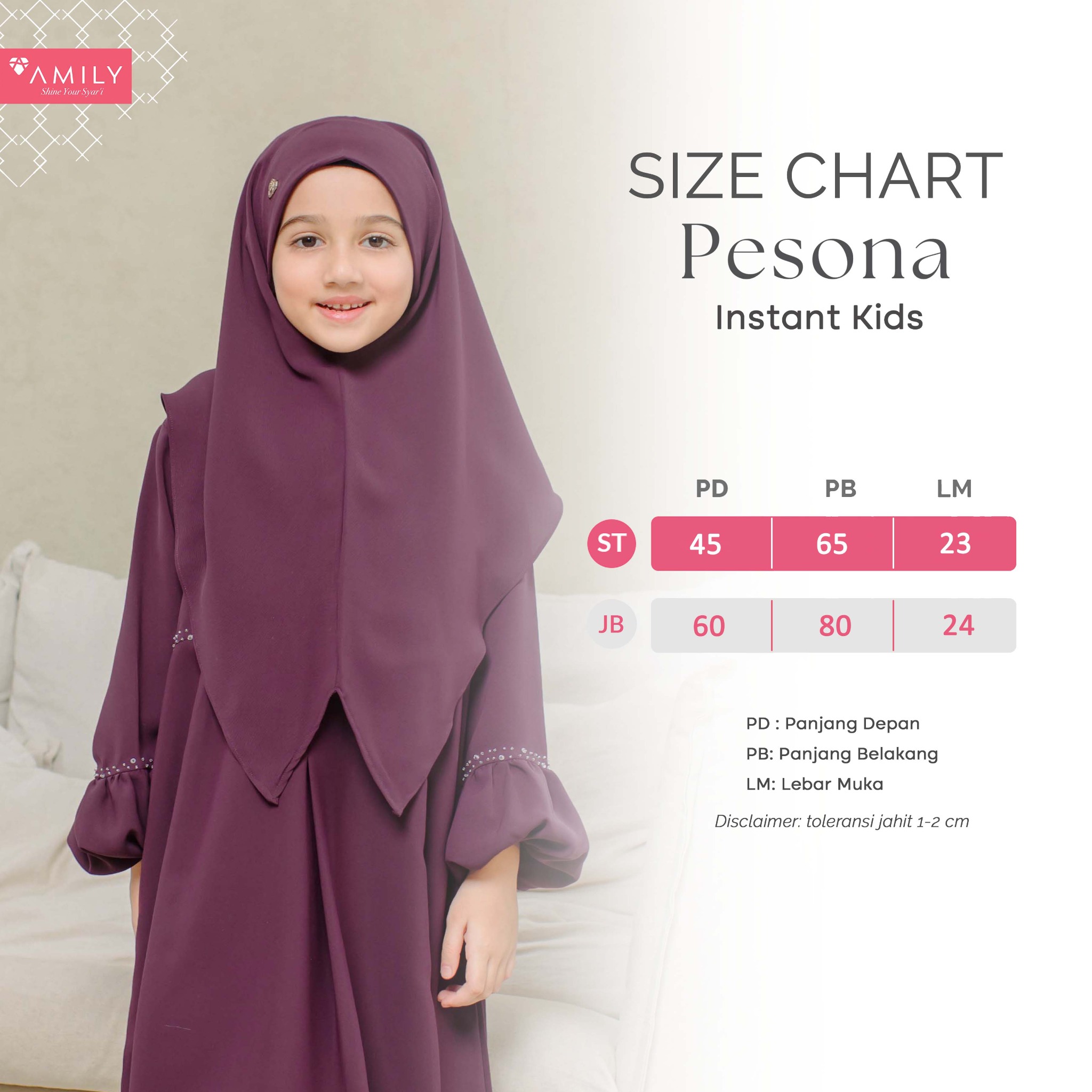 AMILY - Pesona Hijab Instant Anak 