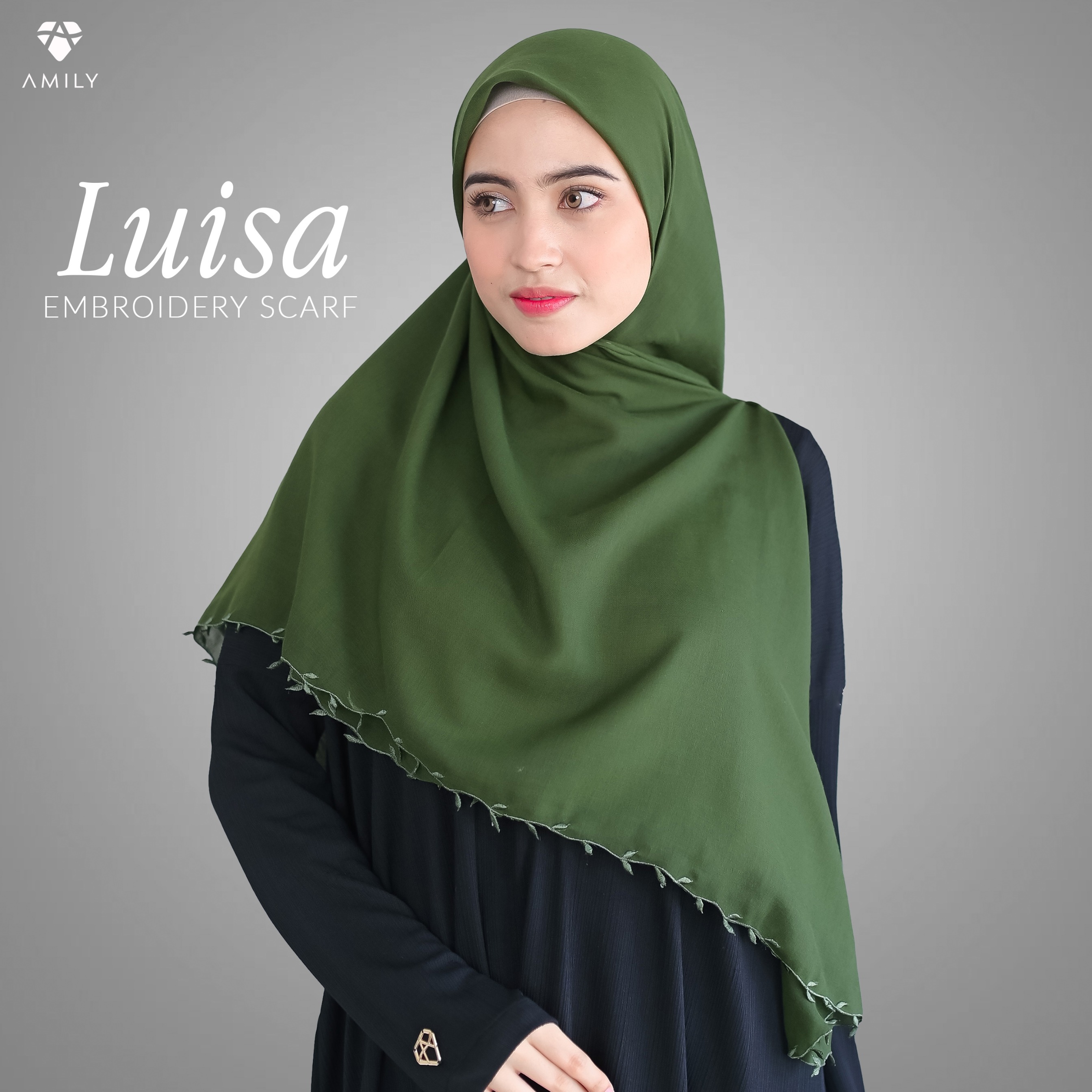 Luisa Embroidery Scarf