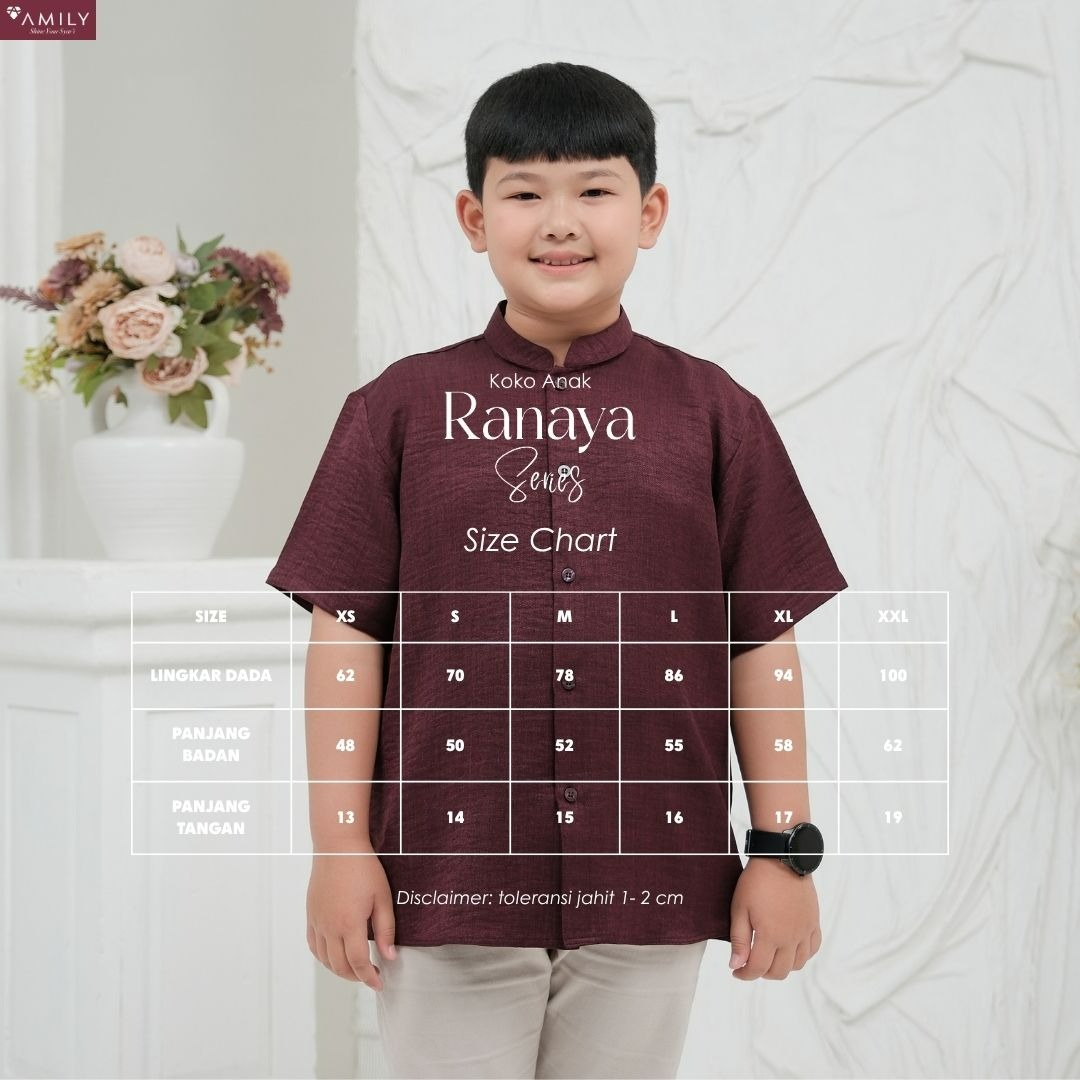 Ranaya Burgundy Sarimbit AMILY 2026