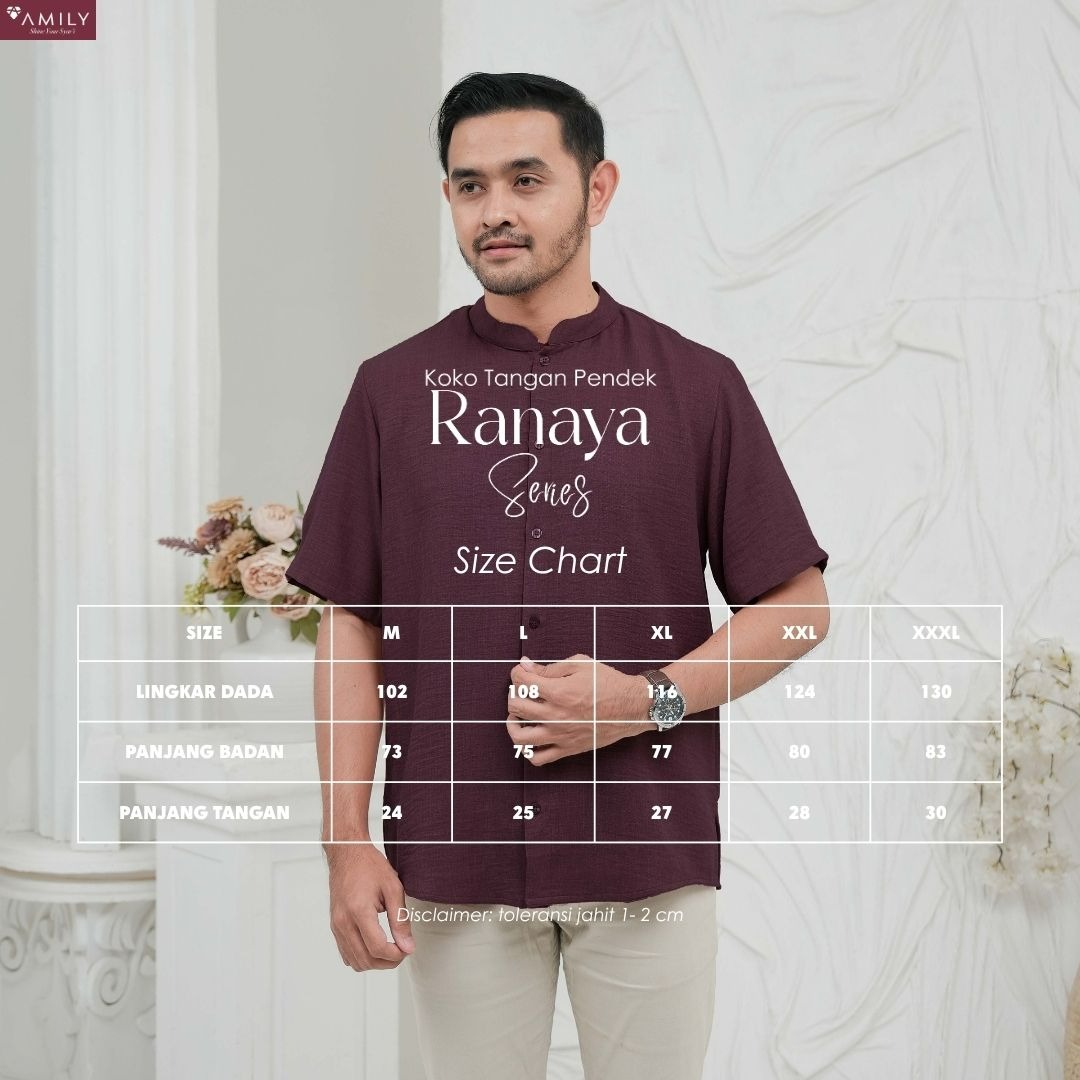 Ranaya Burgundy Sarimbit AMILY 2026