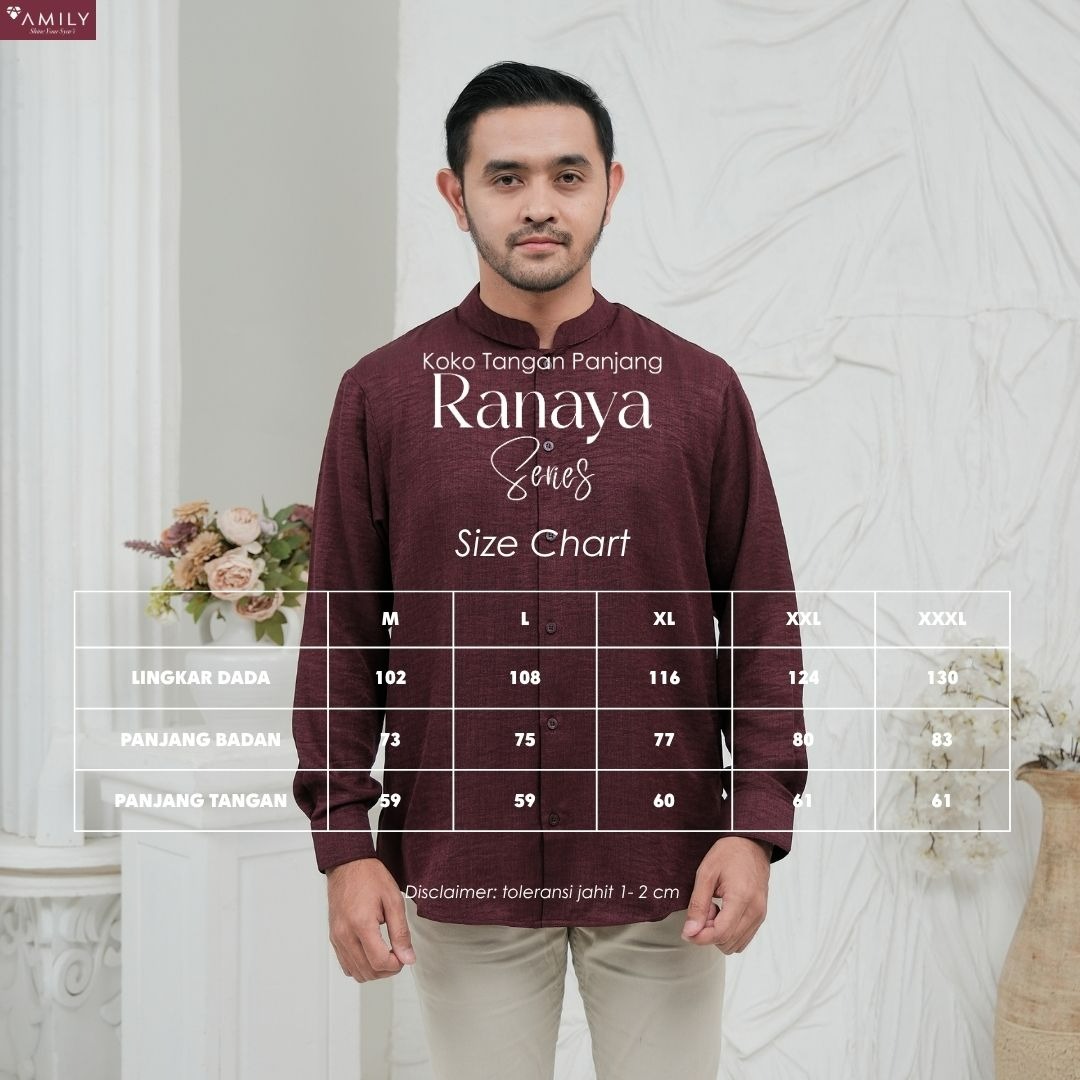 Ranaya Burgundy Sarimbit AMILY 2026