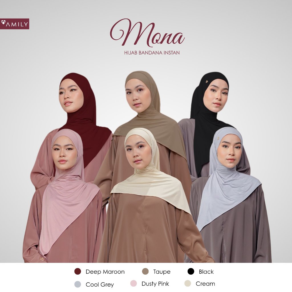 AMILY - Mona Hijab Bandana Instan