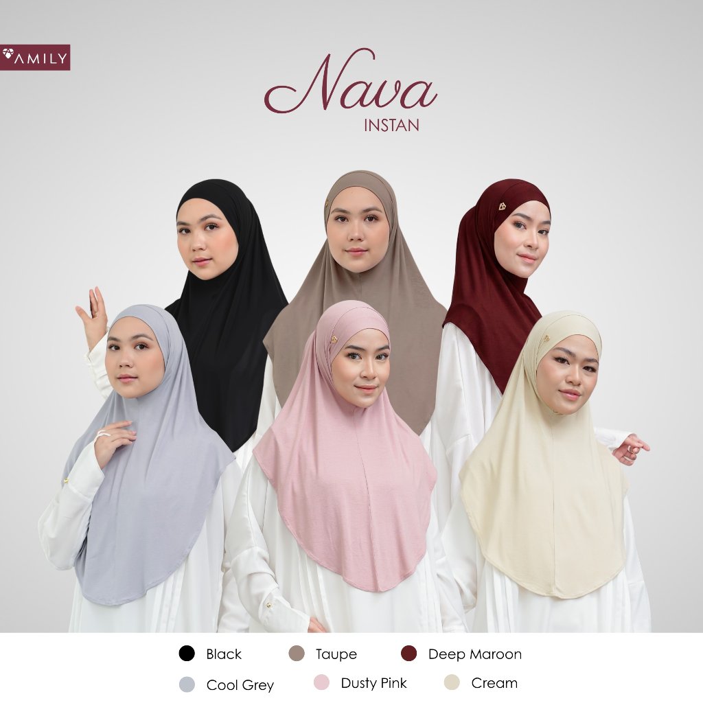 AMILY - Nava Instan Hijab Bergo 
