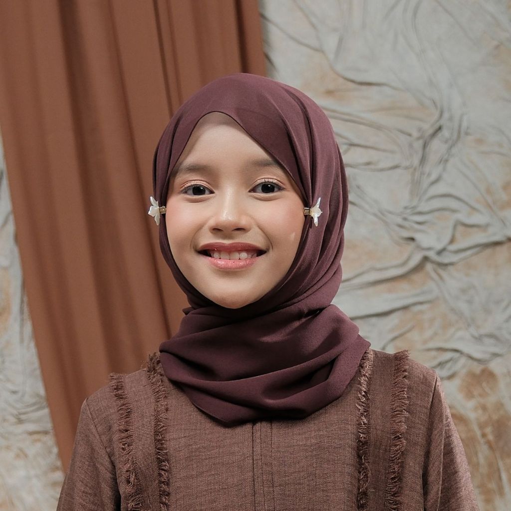 AMILY - Pashmina Basic Anak Material Ceruty Polos Premium