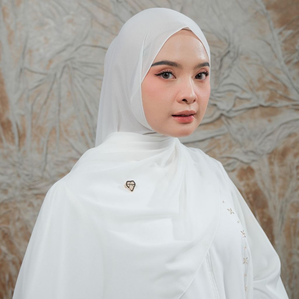 AMILY - Pashmina Basic Dewasa Material Ceruty Polos Premium