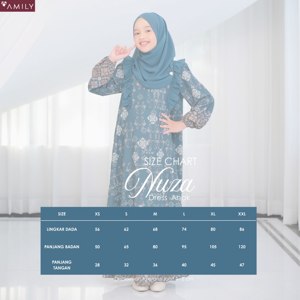 Nuza Choco Teal Sarimbit Lebaran 2026