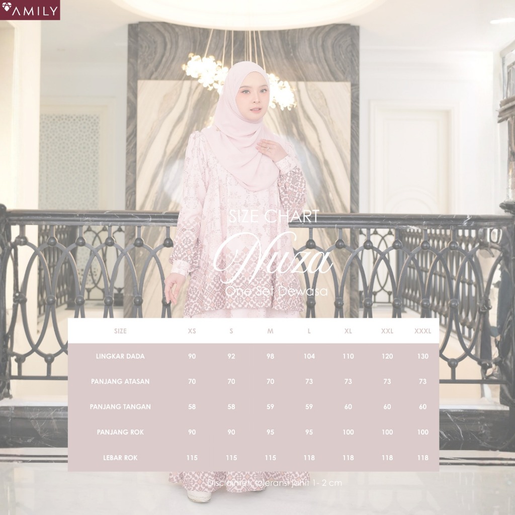 Nuza Blush Pink Sarimbit Lebaran 2026