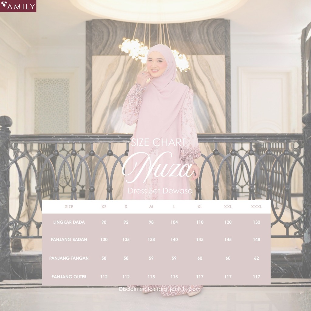 Nuza Blush Pink Sarimbit Lebaran 2026
