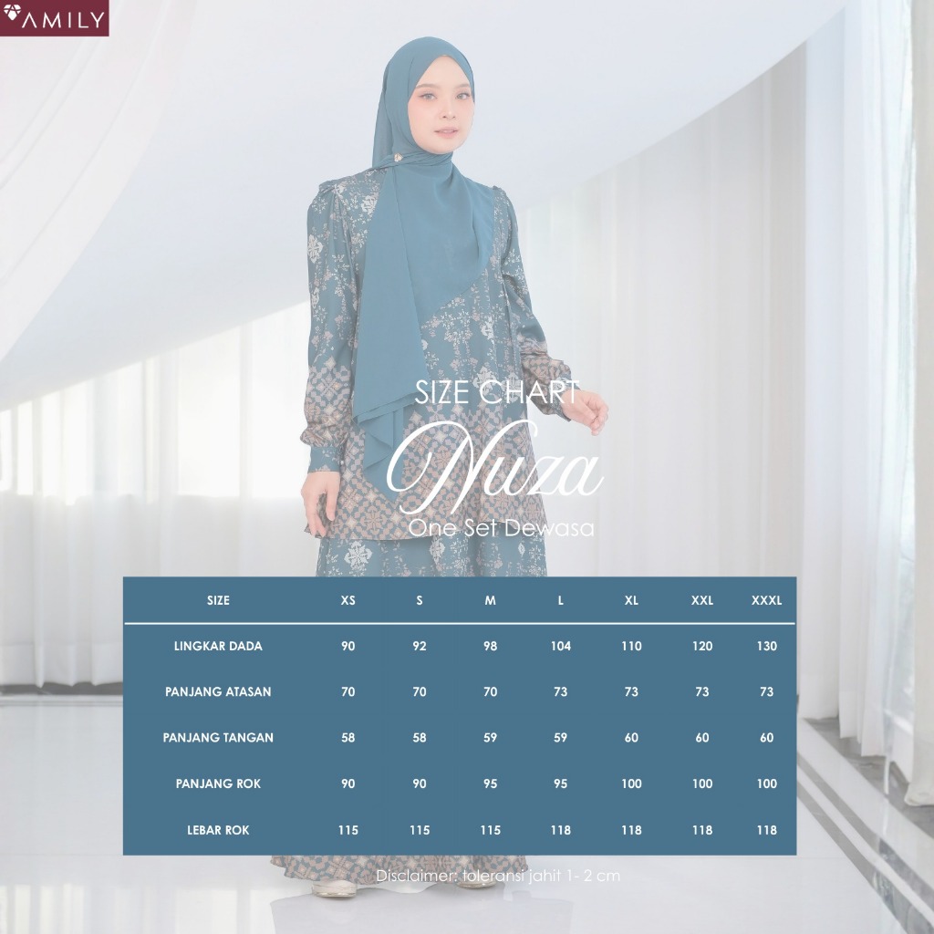 Nuza Choco Teal Sarimbit Lebaran 2026