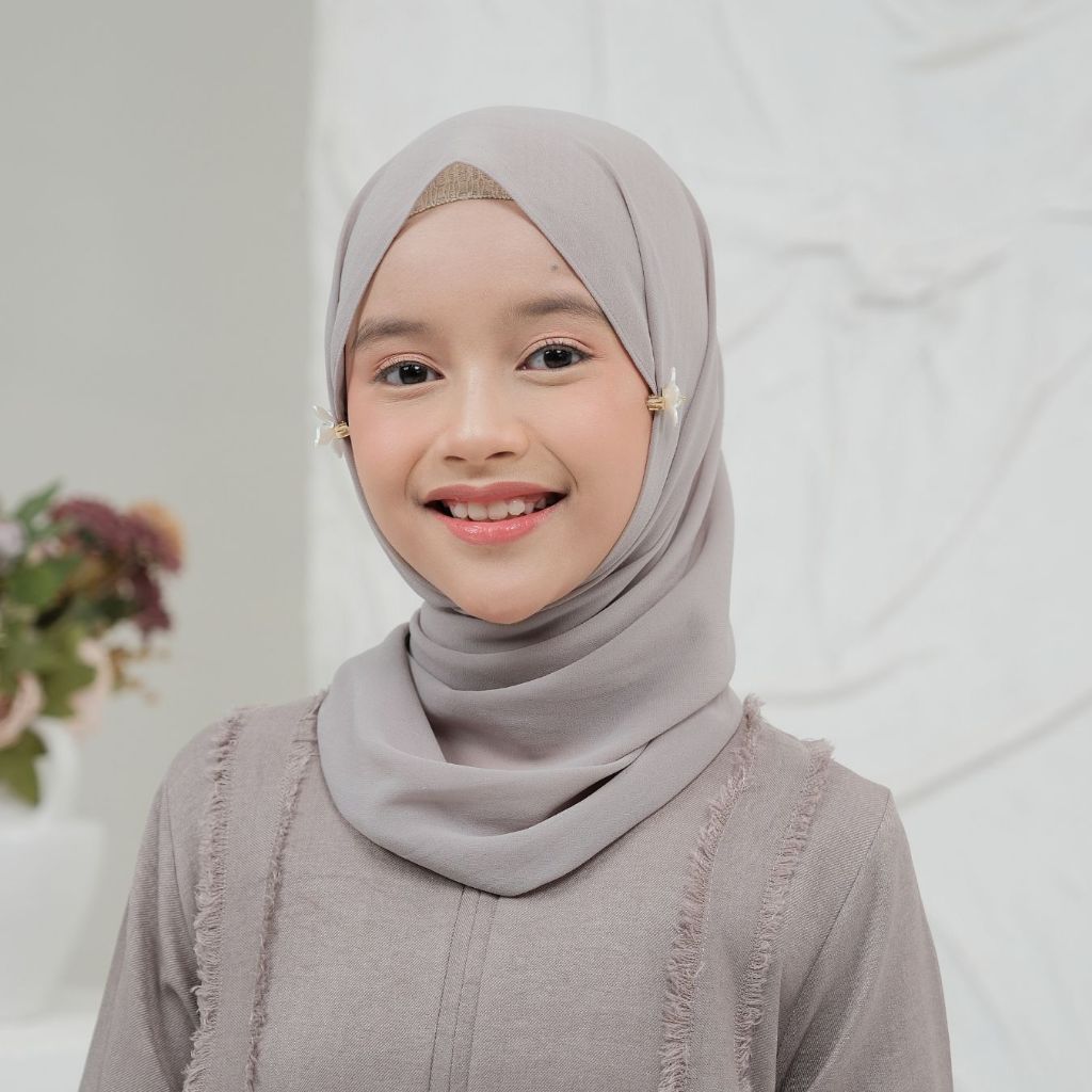AMILY - Pashmina Basic Anak Material Ceruty Polos Premium