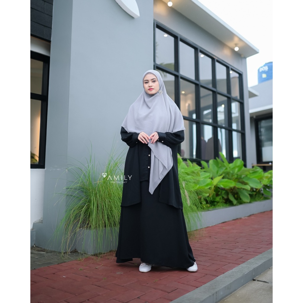 AMILY - Hanya 299K Oxana Set Tunik dan Rok Size Standar