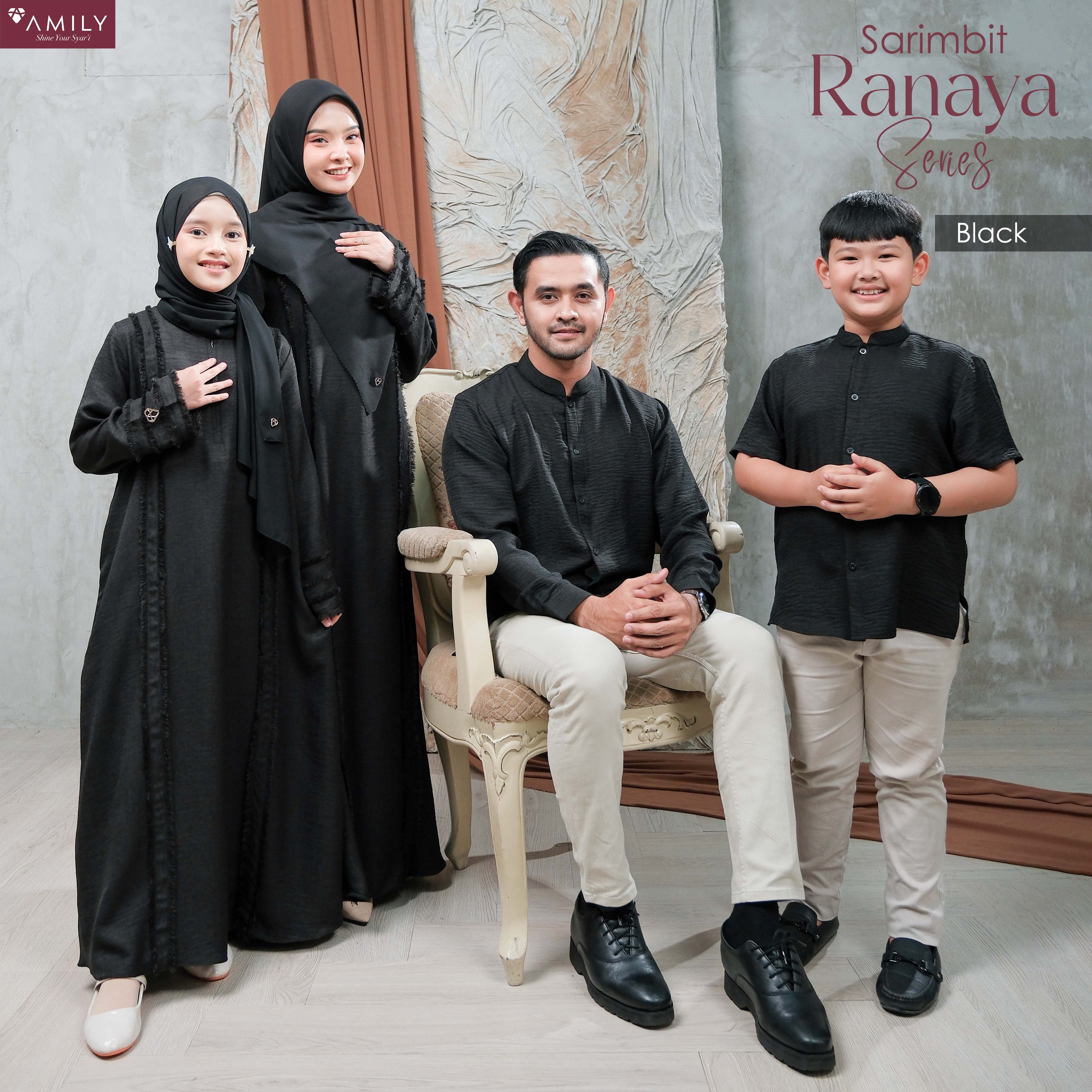 Ranaya Black Sarimbit AMILY 2026
