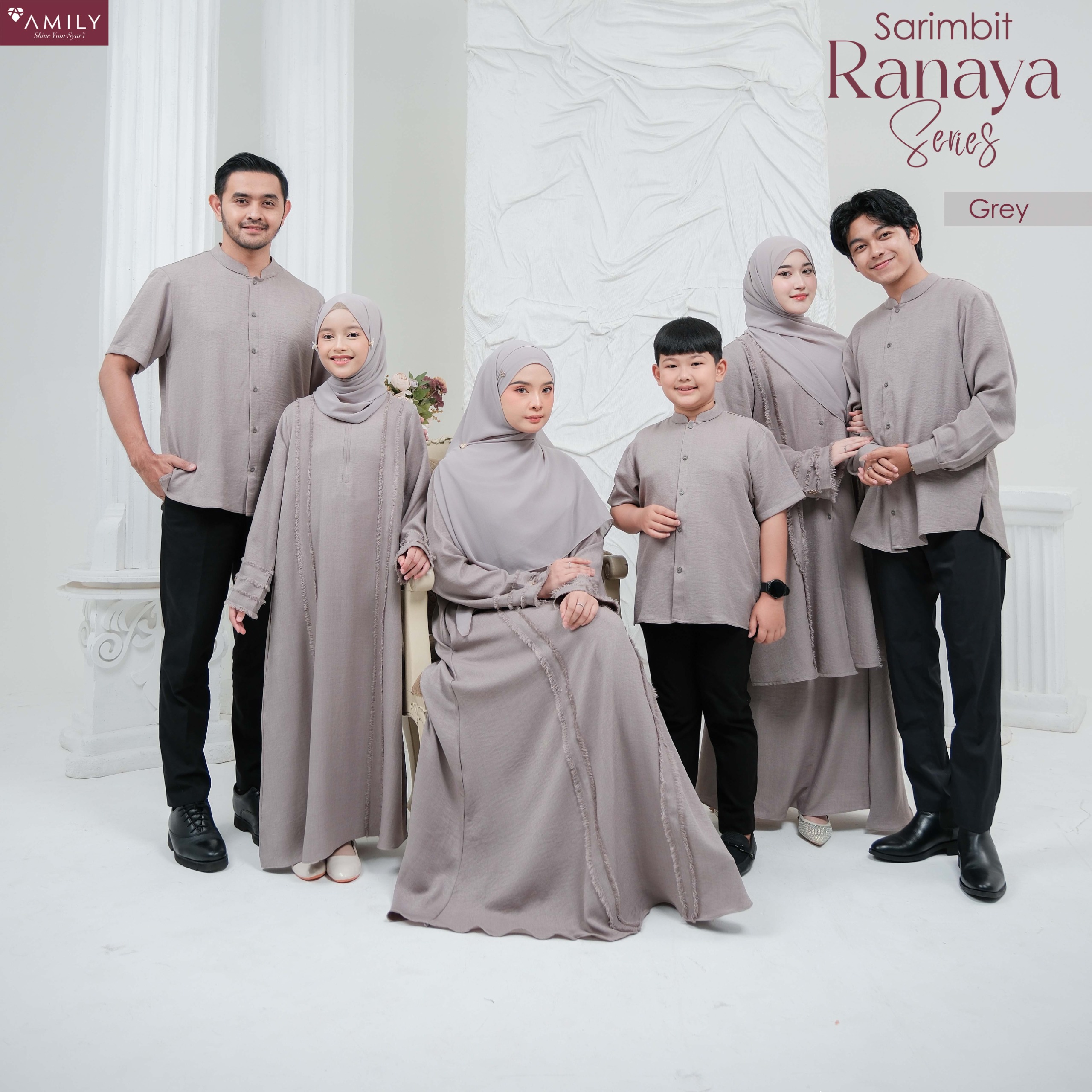 Ranaya Grey Sarimbit AMILY 2026