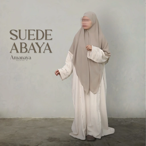 Suede Abaya Material Suwaid Brush