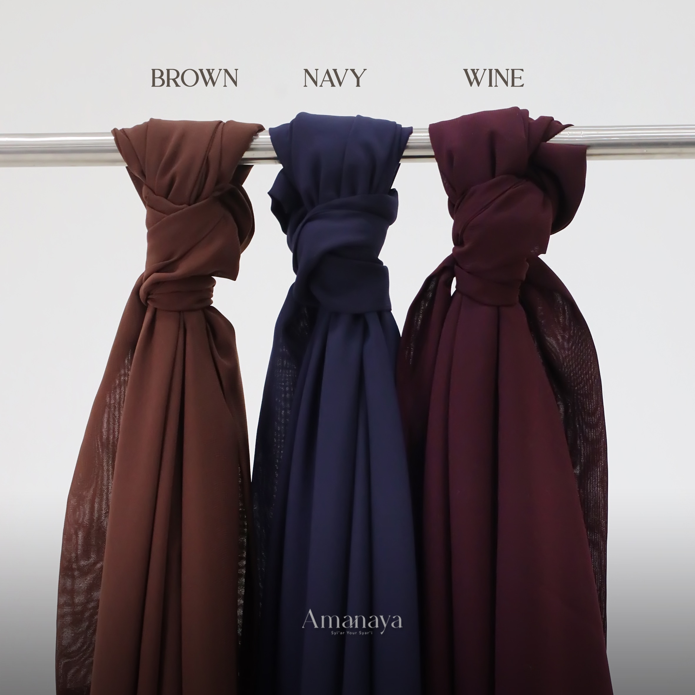 French Square Bandana Laiba Material Cherry Premium