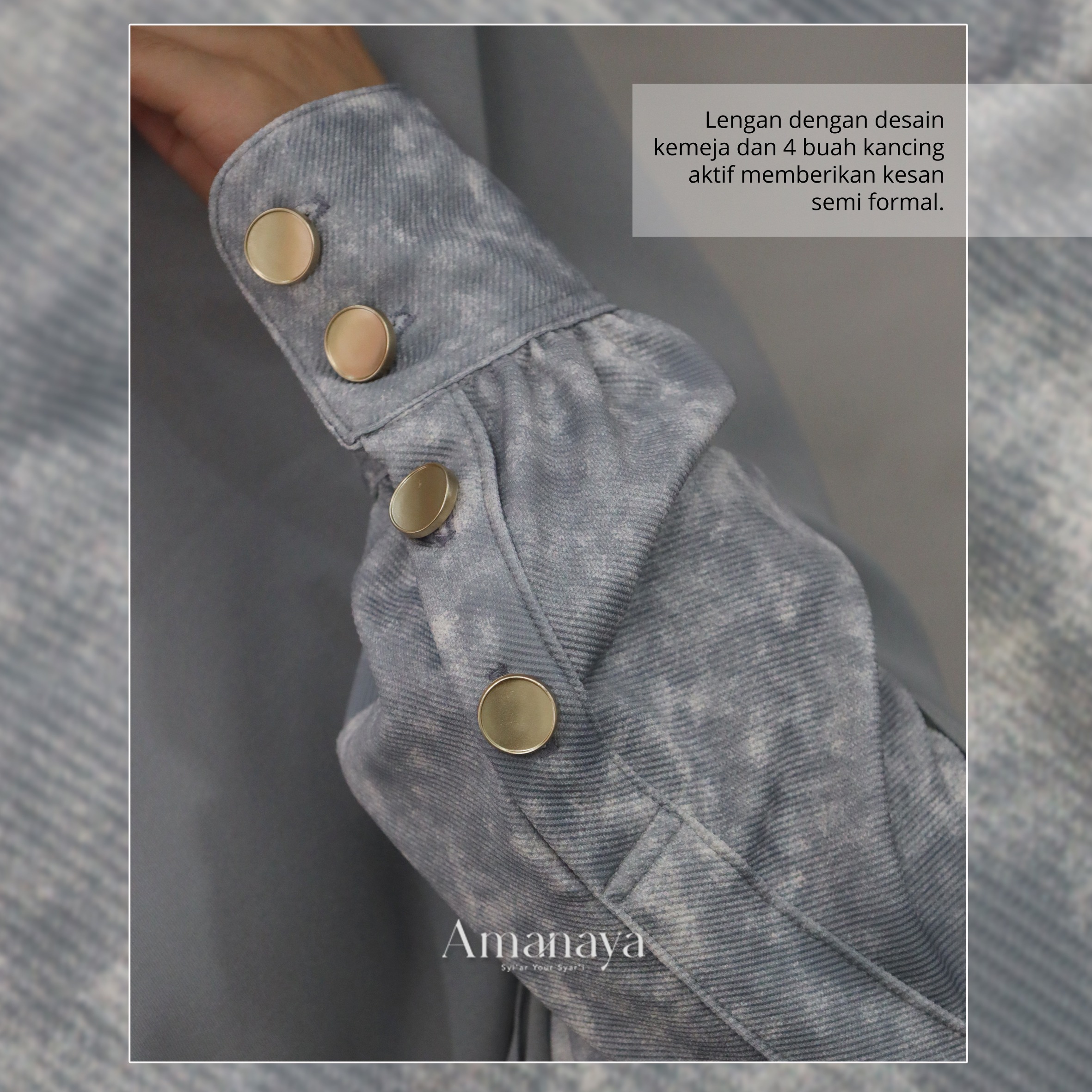 Seline Dress Material Latte Denim Knit