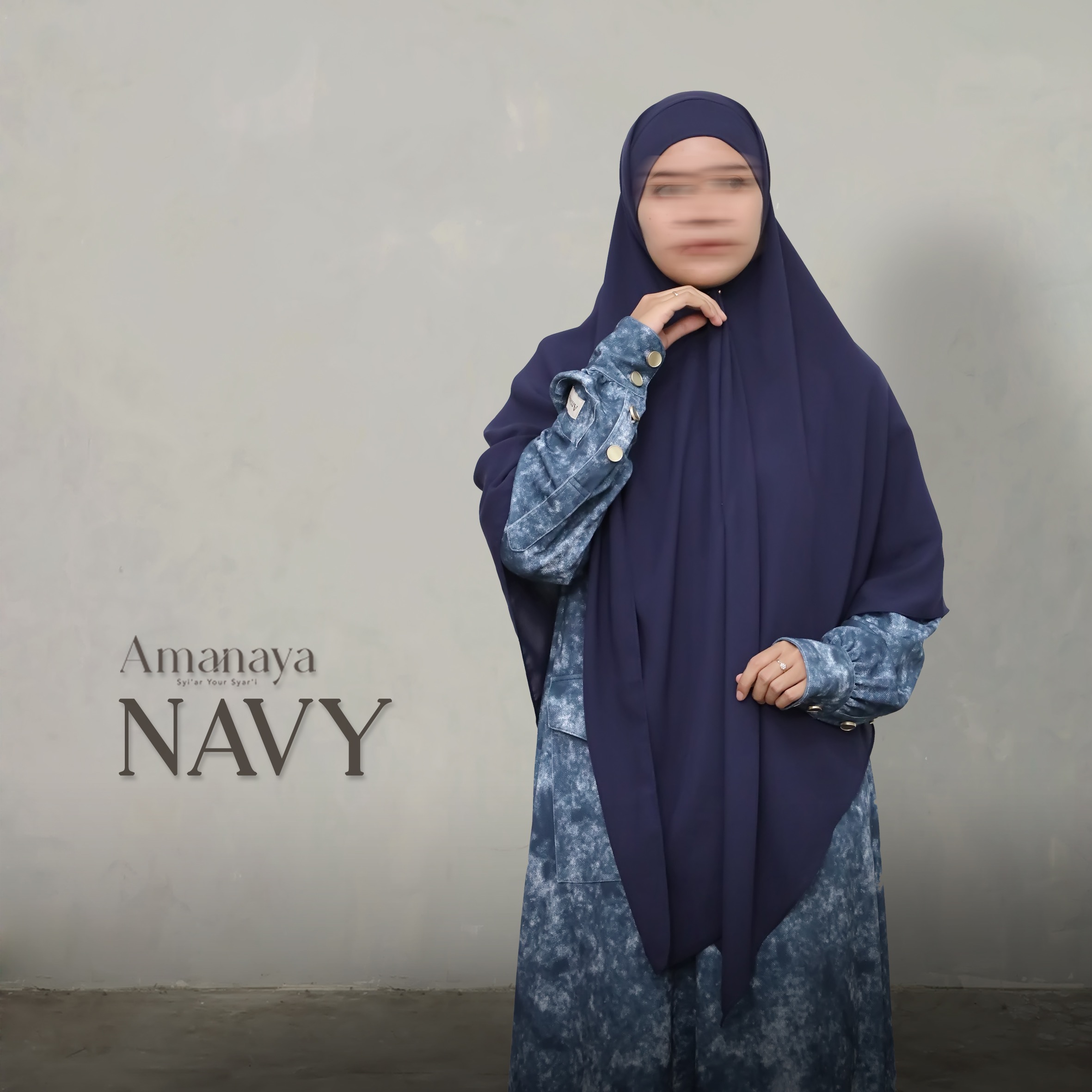 French Square Bandana Laiba Material Cherry Premium