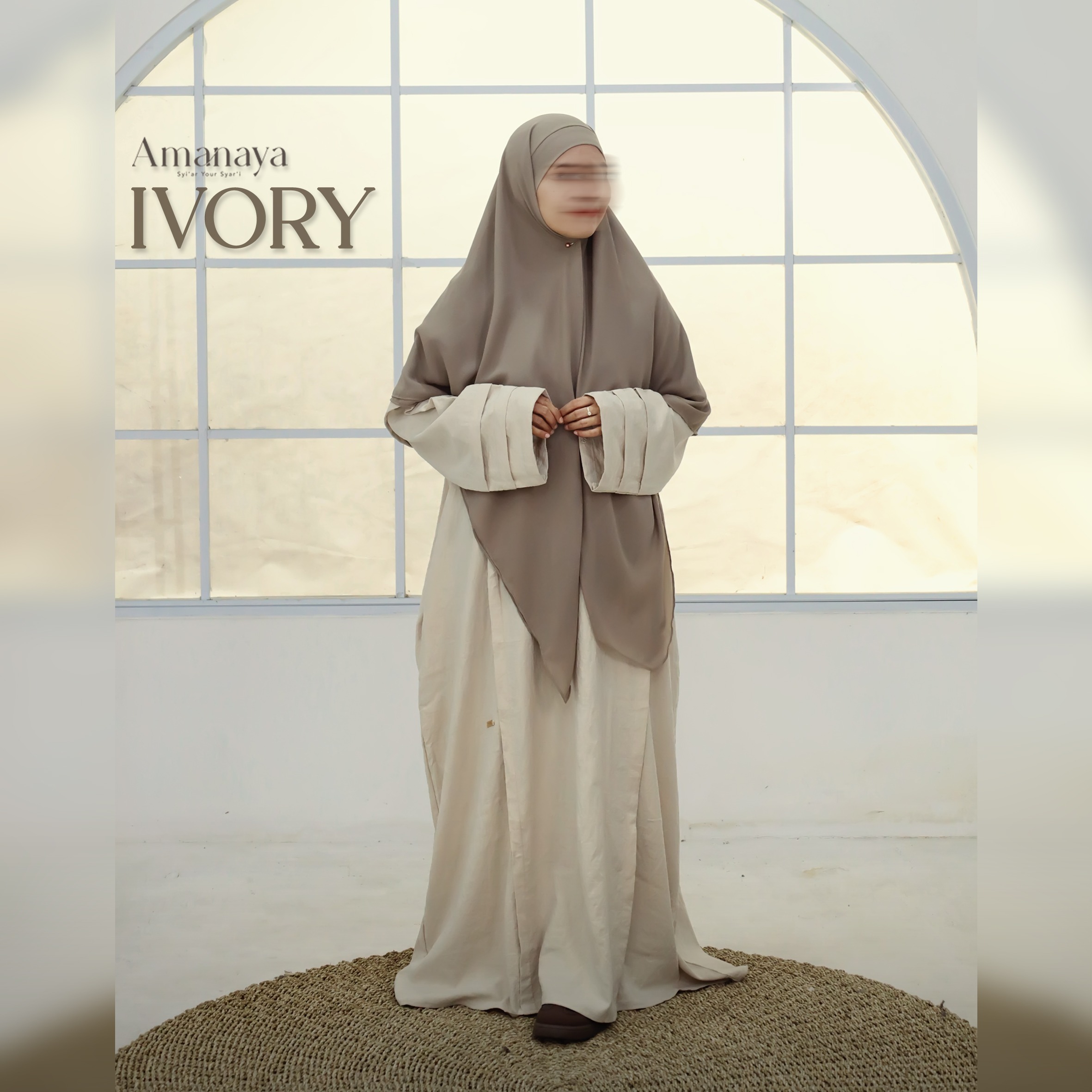Suede Abaya Material Suwaid Brush