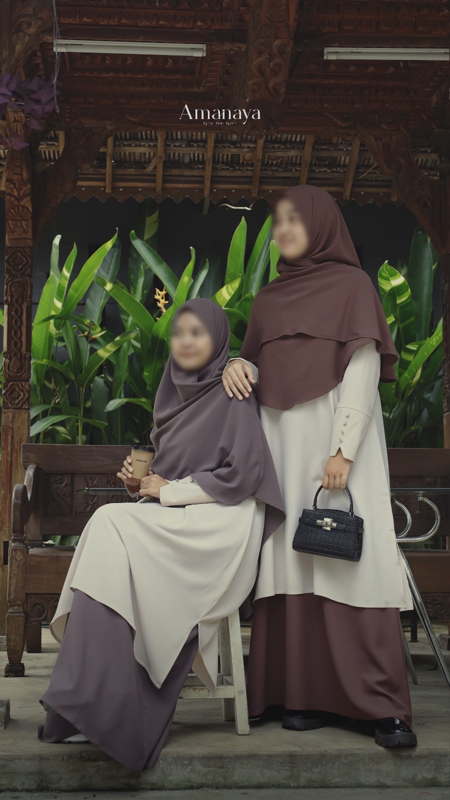 Amanaya Malay Dress - Pashmina Malay Oval Material Sabrina