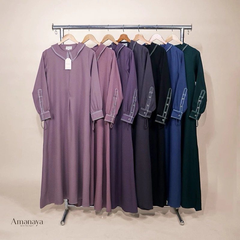 Amanaya Abaya Line 2.0 Material Ity Crepe Premium
