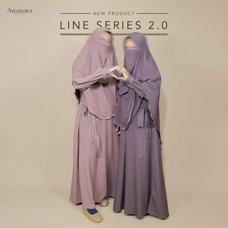 Amanaya Abaya Line 2.0 Material Ity Crepe Premium