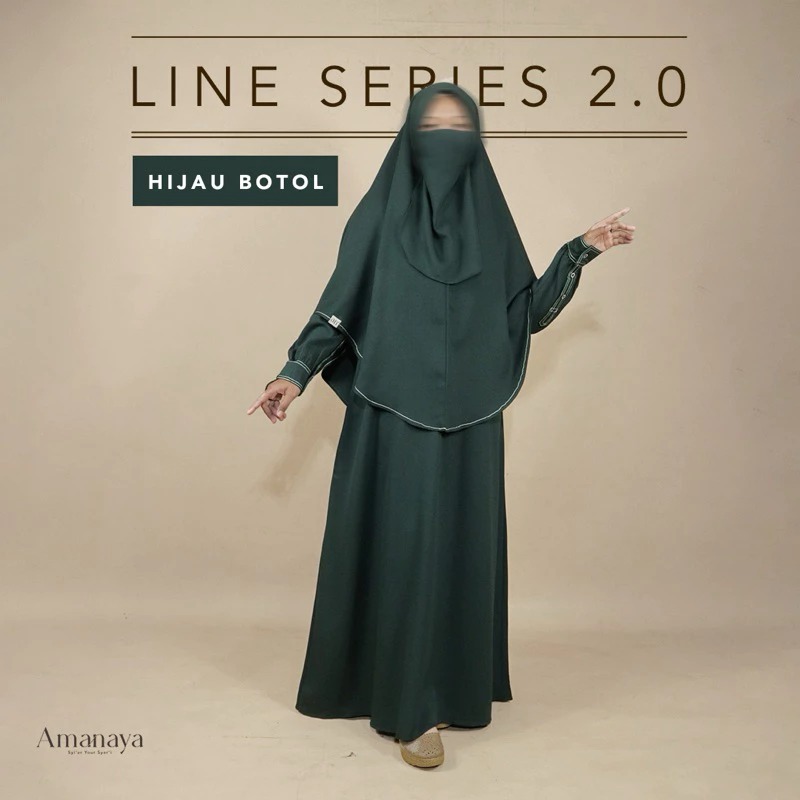 Amanaya Abaya Line 2.0 Material Ity Crepe Premium