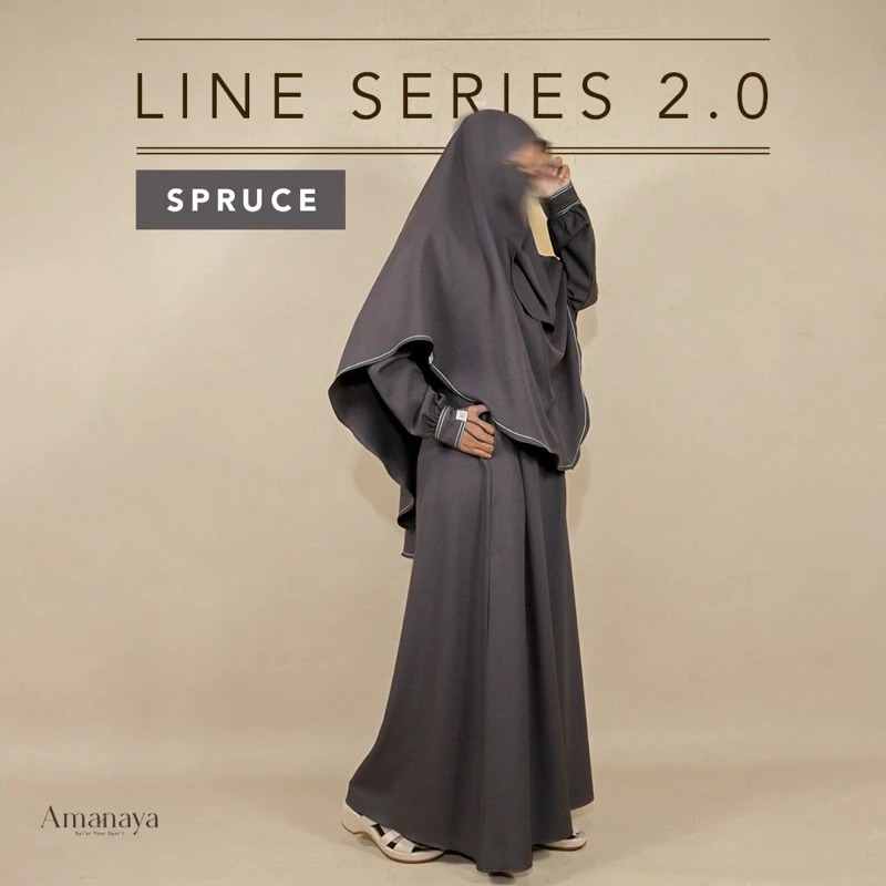 Amanaya Abaya Line 2.0 Material Ity Crepe Premium