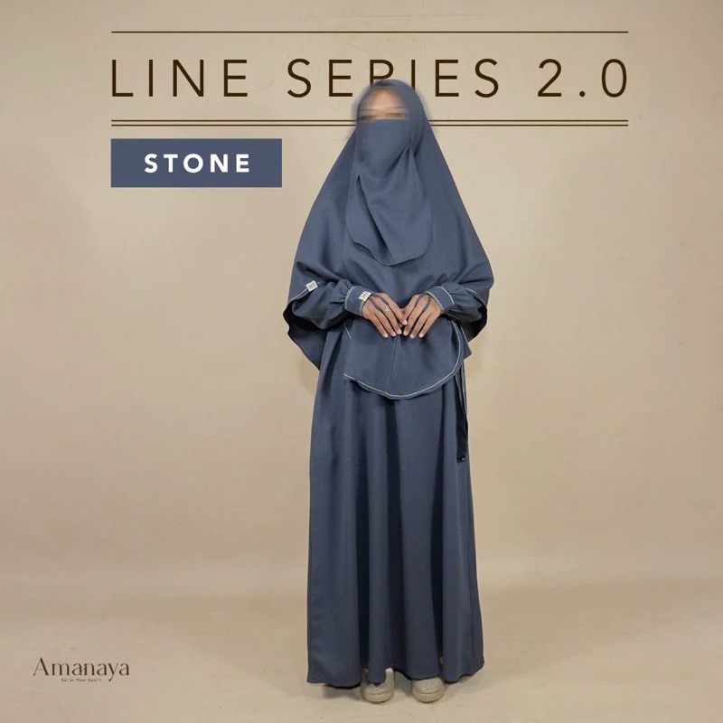 Amanaya Abaya Line 2.0 Material Ity Crepe Premium
