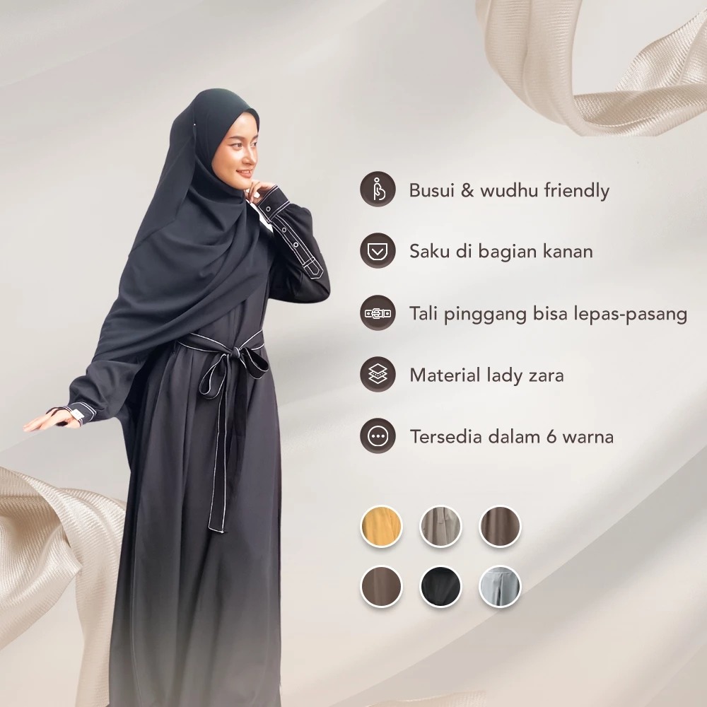 Amanaya  Abaya Line Material Lady Zara