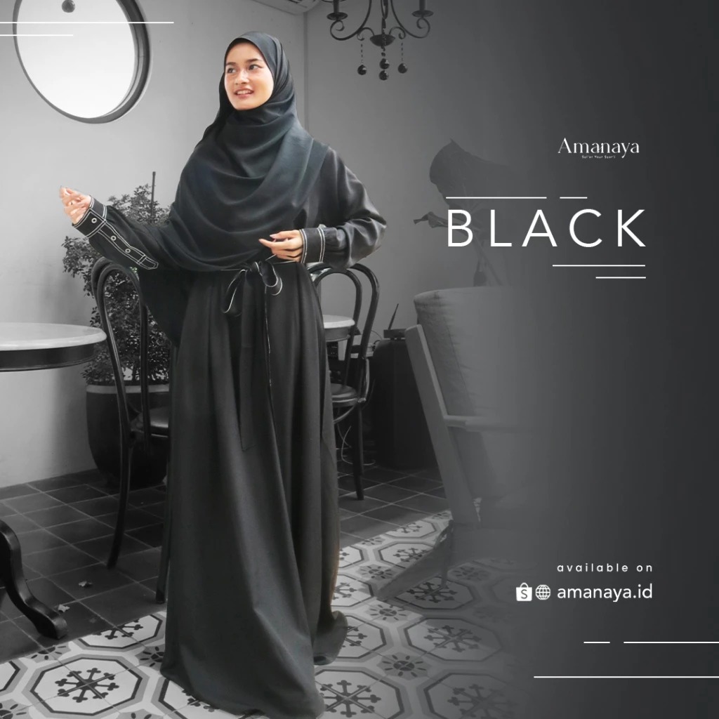 Amanaya  Abaya Line Material Lady Zara