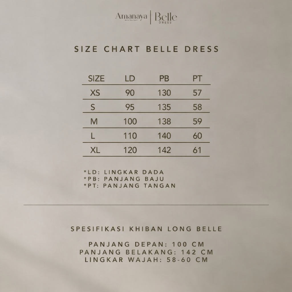 Amanaya Belle Dress - Khiban Long Belle Material New Fortaleza