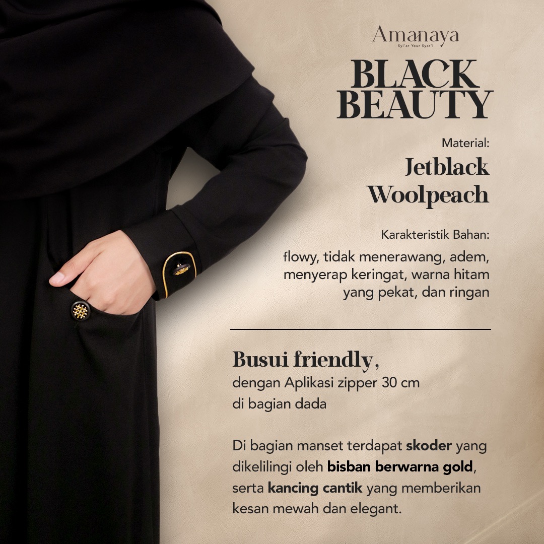 Amanaya Black Beauty Dress Material Jetblack Woolpeach