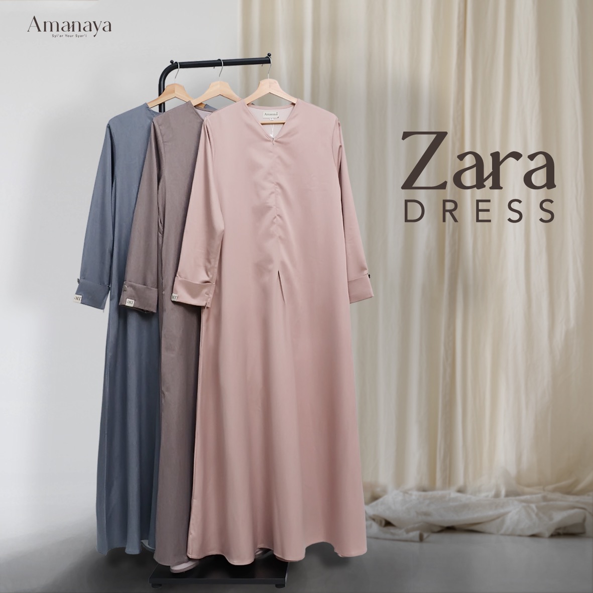 Zara Dress Material Denim Silk
