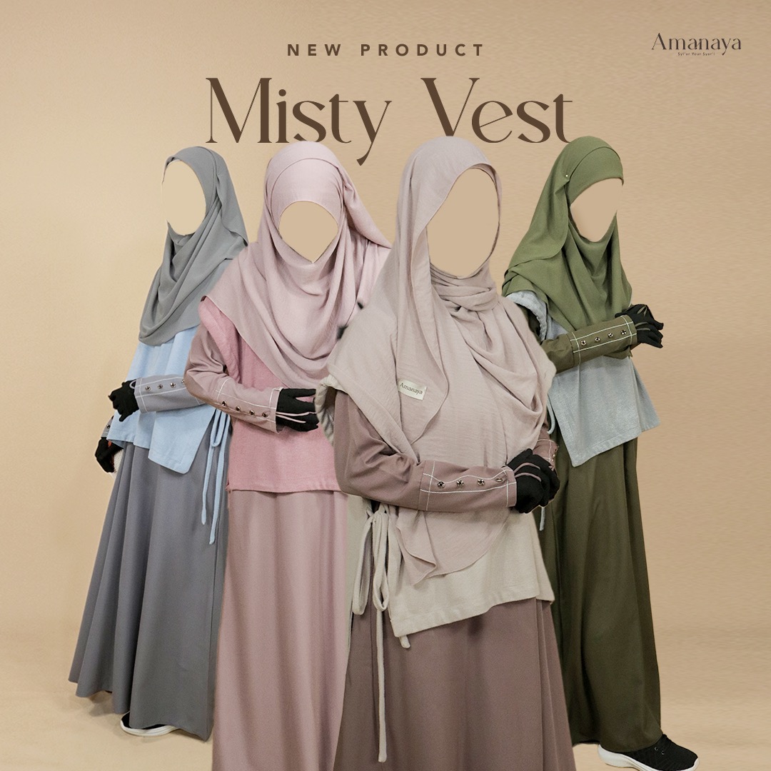 Amanaya Misty Vest Material Misty Cotton Knit