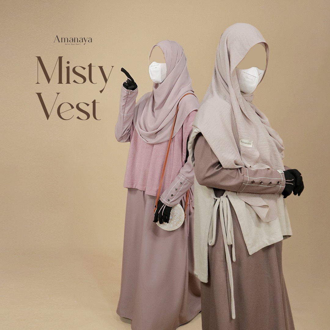Amanaya Misty Vest Material Misty Cotton Knit