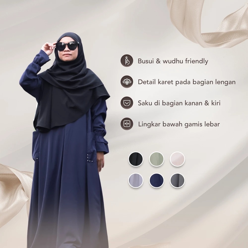Amanaya Abaya Jamilah Material Sophia