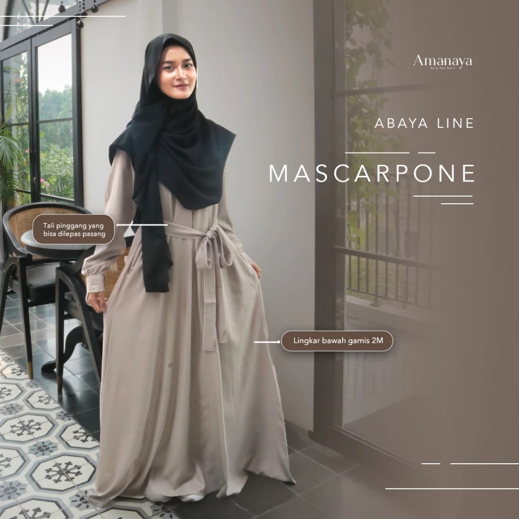 Amanaya  Abaya Line Material Lady Zara