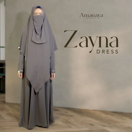 Image of Amanaya Zayna Dress - Khimar Zayna Material Hokaido