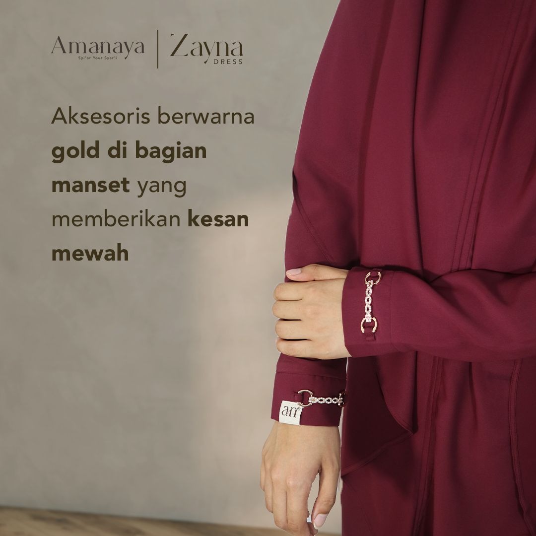 Amanaya Zayna Dress - Khimar Zayna Material Hokaido