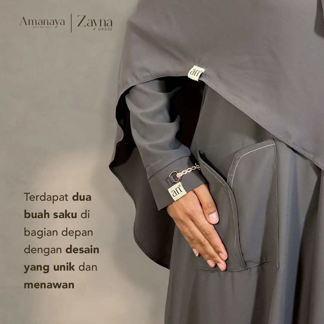 Amanaya Zayna Dress - Khimar Zayna Material Hokaido