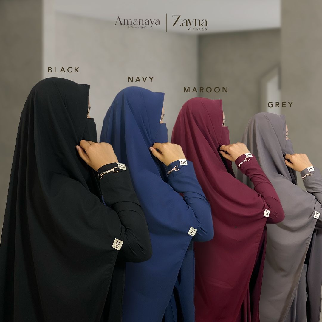 Amanaya Zayna Dress - Khimar Zayna Material Hokaido