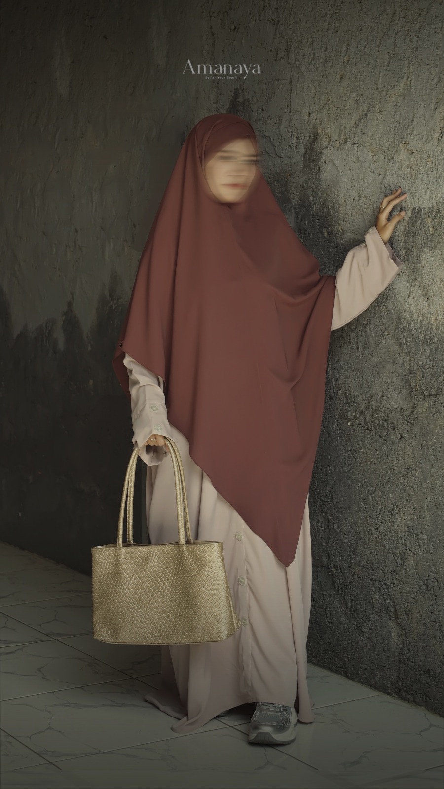 Button Abaya Material Marbella